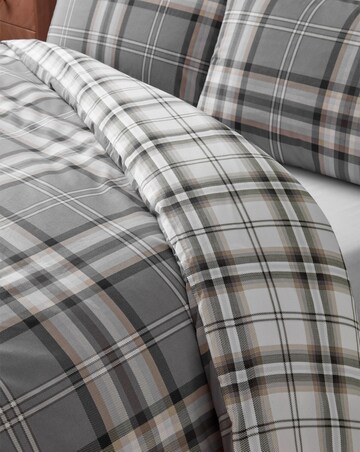 Catherine Lansfield Kelso Check Duvet Cover Set