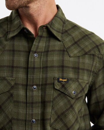 Wrangler Western Shirt - Olive