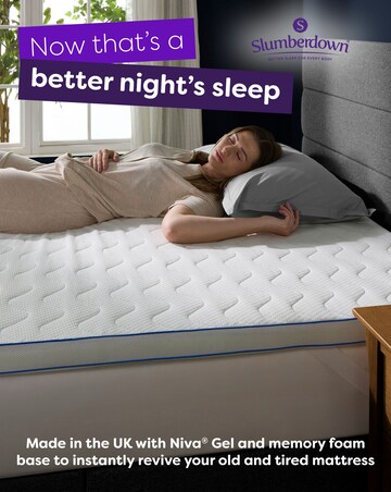 Slumberdown Sleep Soundly Memory Foam Gel 5cm Mattress Topper