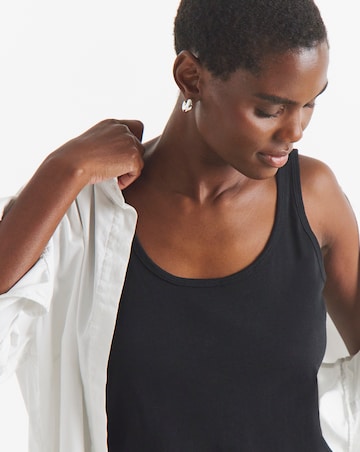 Pure Cotton Black White & Grey 3 Pack Vests