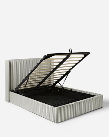 Seren Striped Ottoman Bed