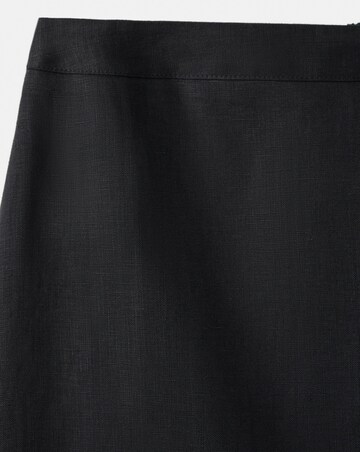 Mango Linen Midi Skirt