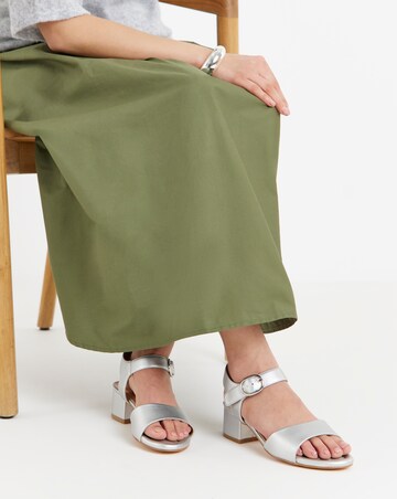Robin Two Part Block Heel Sandals - Wide Fit (E)