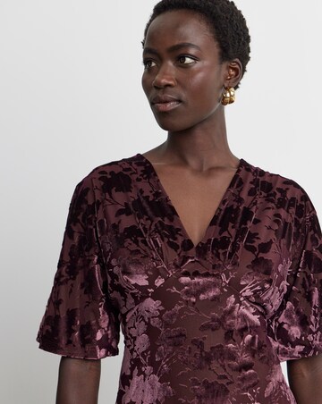 Joanna Hope Burnout Midi Dress
