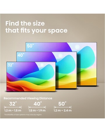 Hisense 32E5STUK 32in Full HD QLED Smart TV with Freely