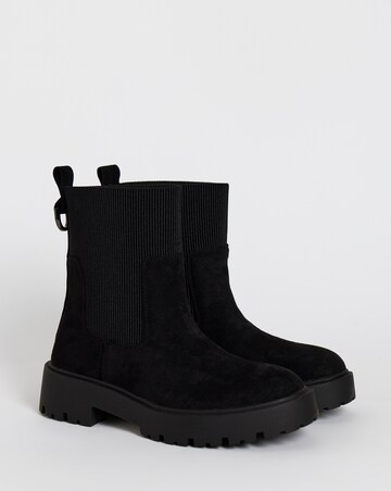 Merry Chunky Chelsea Ankle Boots - Wide Fit (E)