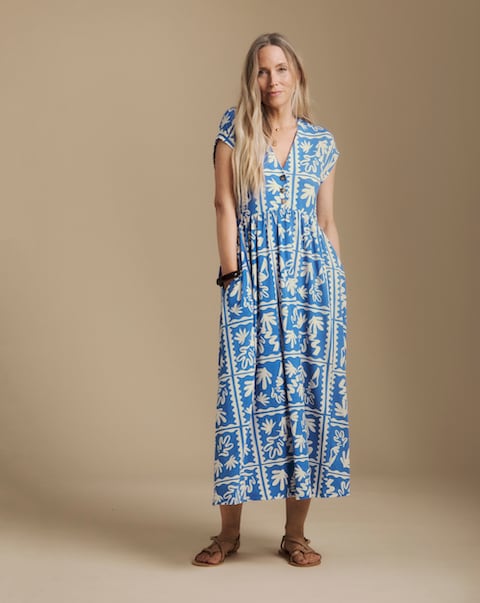 Julipa Petite Printed Jersey Midi Dress