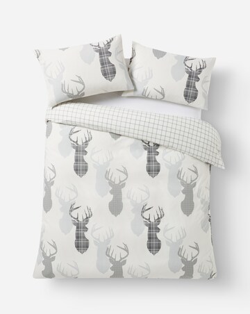 Hirsch Stags Reversible Cotton Blend Duvet Cover Set