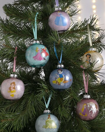 Disney Set of 7 Baubles - Princesses