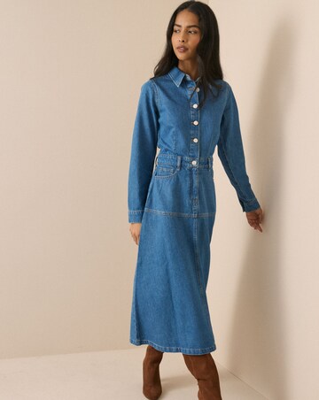 NOBODY'S CHILD LEE TENCEL MIDI DRESS