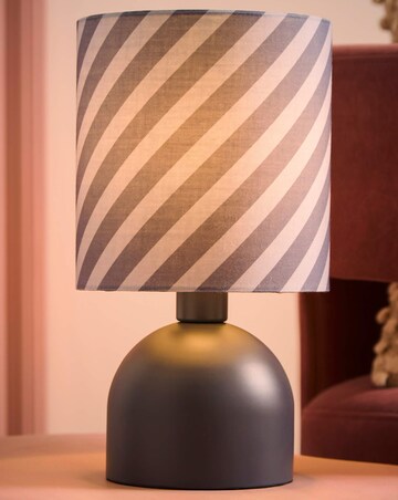 ValueLights Miley Grey Twist Table Lamp
