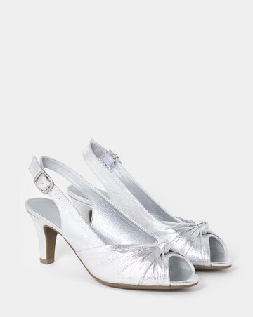 Daisy Knotted Peep Toe Heels - Extra Wide Fit (EEE)