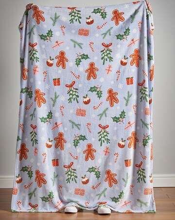 Catherine Lansfield Christmas Gingerbread Throw