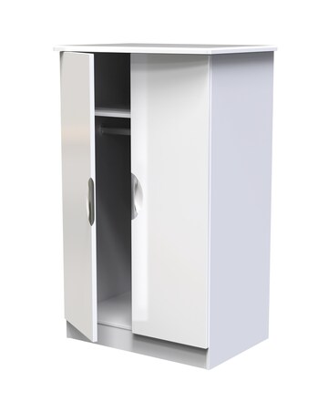 Haydn Ready Assembled 2 Door Midi Wardrobe - Kids