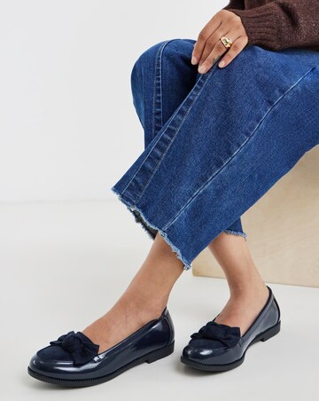 Kinzie Bow Detail Flat Shoes - Wide Fit (E)