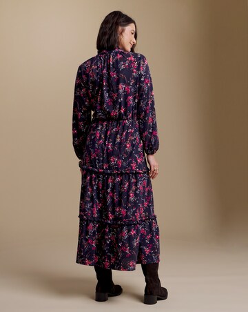 Julipa Petite Metalic Tiered Midi Dress