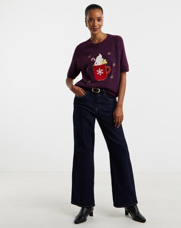 Novelty Hot Coco Short Sleeve Jumper