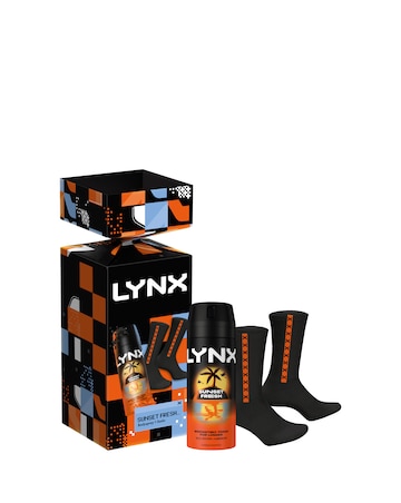 Lynx Bodyspray + Socks Sunset Fresh Cracker Gift Set