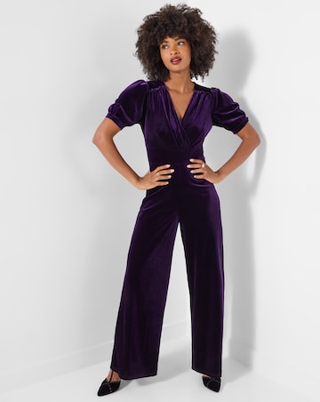 Joe Browns Gabriella Velour Wrap Front Jumpsuit