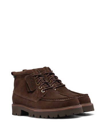 Clarks Cleyhill Hi Suede Boot - Brown