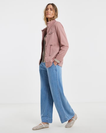 Blush Stretch Utility Jacket