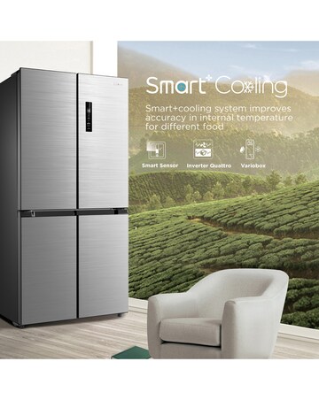 Midea Multi-Door Fridge Freezer - Inox