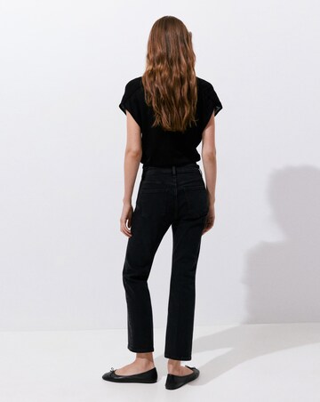 Mango Sienna Crop Flared Jean