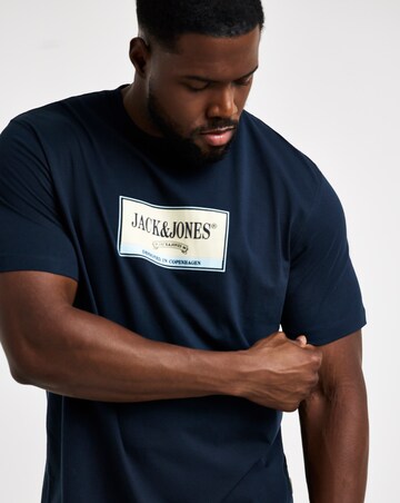 Jack & Jones Frederiksberg Graphic Box T-Shirt - Navy