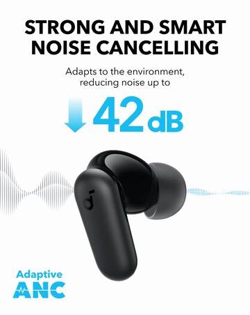Soundcore R50i Noise-Cancelling True Wireless Earbuds - Black