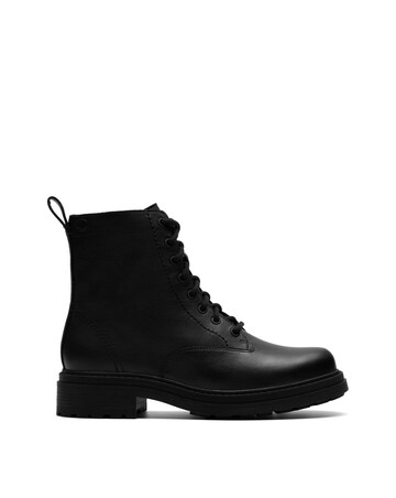 Clarks Leather Orinoco3 Lace Up Ankle Boot - Wide Fit (E)