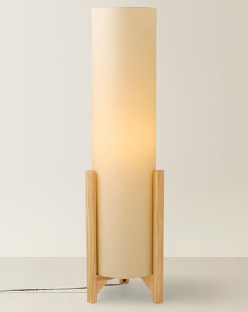ValueLights Henry Natural Midi Floor Lamp