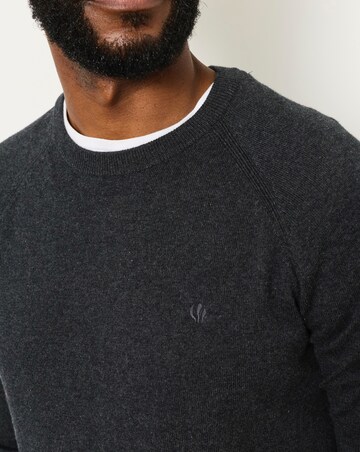 FatFace Rye Crew Neck - Charcoal Grey