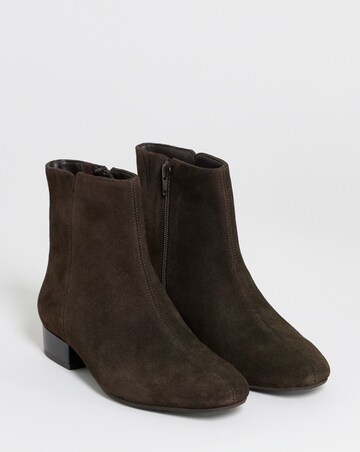 Candice Classic Suede Ankle Boots - Extra Wide Fit (EEE)