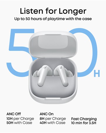 Soundcore R60i Noise Cancelling Earbuds - White