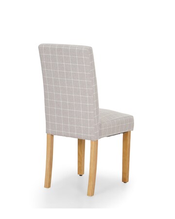 Ava Pair of Checked Dining Chairs