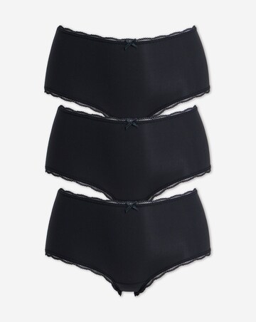Pretty Secrets (3 Pack) Rib Micro Lace Trim Shorts