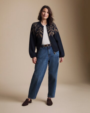 Julipa Knitted Zip Through Cardigan