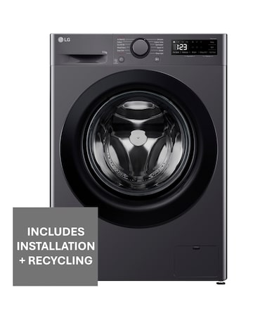 LG TurboWash F4Y511GBLN1 11kg Washing Machine - Slate Grey + Install