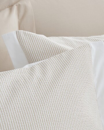 Bianca Seersucker Woven Stripe Duvet Cover Set