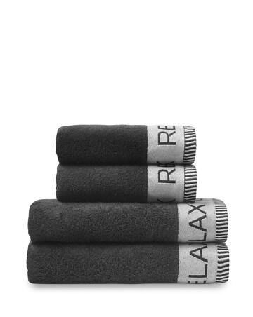 Catherine Lansfield Relax & Unwind 4 Piece Towel Bale