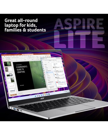Acer Aspire Lite Laptop - 14in Intel Celeron 8GB 128GB - Silver