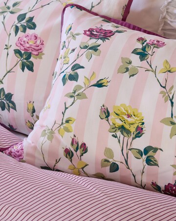 Cath Kidston Climbing Rose Stripe Duvet Cover Set