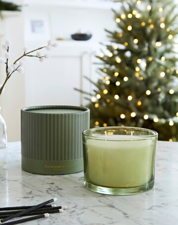 Winter Morning Eucalyptus & Cedar Boxed Glass Candle