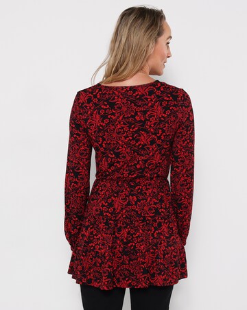 Joe Browns Ivy Printed V-neck Jersey Tunic Top
