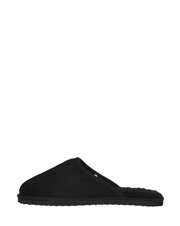 Jack & Jones Dudely Microfibre Mule Slipper - Black