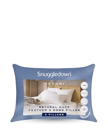 Snuggledown Scandi Duck Feather & Down Pillow 2 Pack