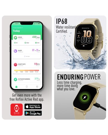 Reflex Active Nexus Silicone Strap Smart Watch - Cream