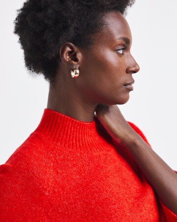 Funnel Neck Batwing Jumper