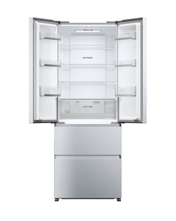 Haier HFR5719ENMG 70 FD Plain Door Refrigerator Silver + Install