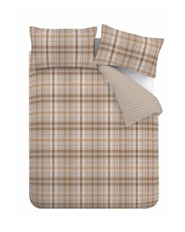 Catherine Lansfield Brushed Hamish Check Duvet Cover Set